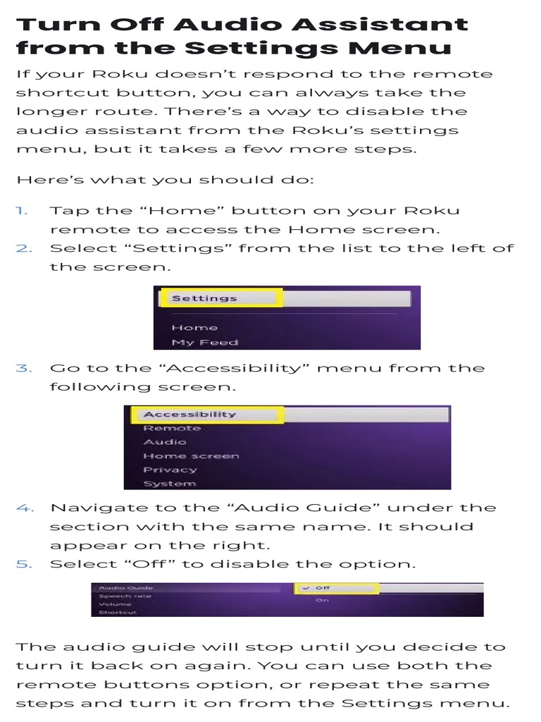 How To Stop Roku From Talking In Menus? – YLIMGZ