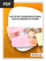 The 10 Key Organisational Skilled needed at work