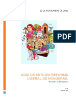 Guía de Estudio Reforma Liberal de Honduras