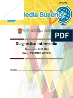 Diagnóstico intermedio ciclo escolar 2022-2023 grado 2o de media superior