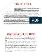 Historia Del Futbol