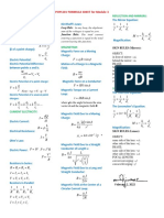 PHYS101 FORMULA SHEET For Module 3