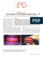 Virtual Evaluation For CAD-CAM-fabricated Complete Dentures