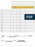 Power Tools Inventory Form