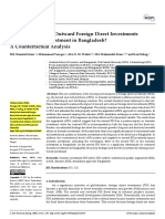 Do the Inward and Outward Foreign Direct Investments  Spur Domestic Investment in Bangladesh?  A Counterfactual Analysis