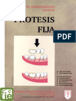 Manual de Procedimientos Clínicos Prótesis Fija de David Loza y Arturo Kobayashi