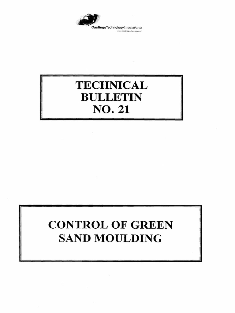 Control of Green Sand Moulding Casting Technology PDF