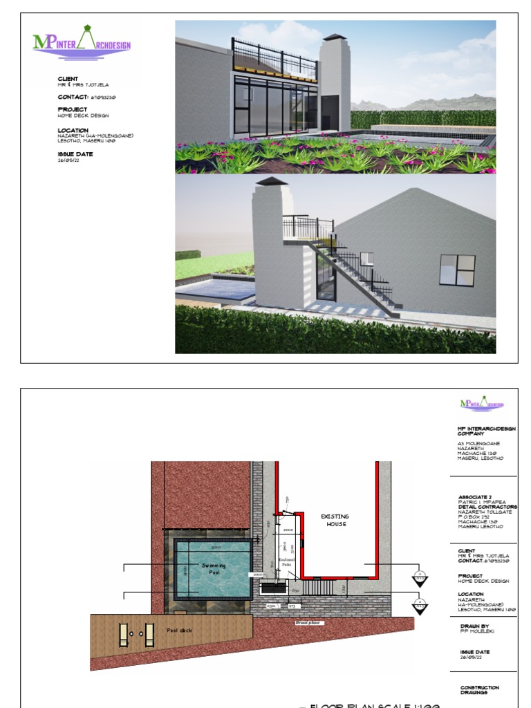 Home Deck Design Plans for Tjotjela | PDF