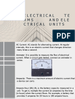 Electrical Terms and Units