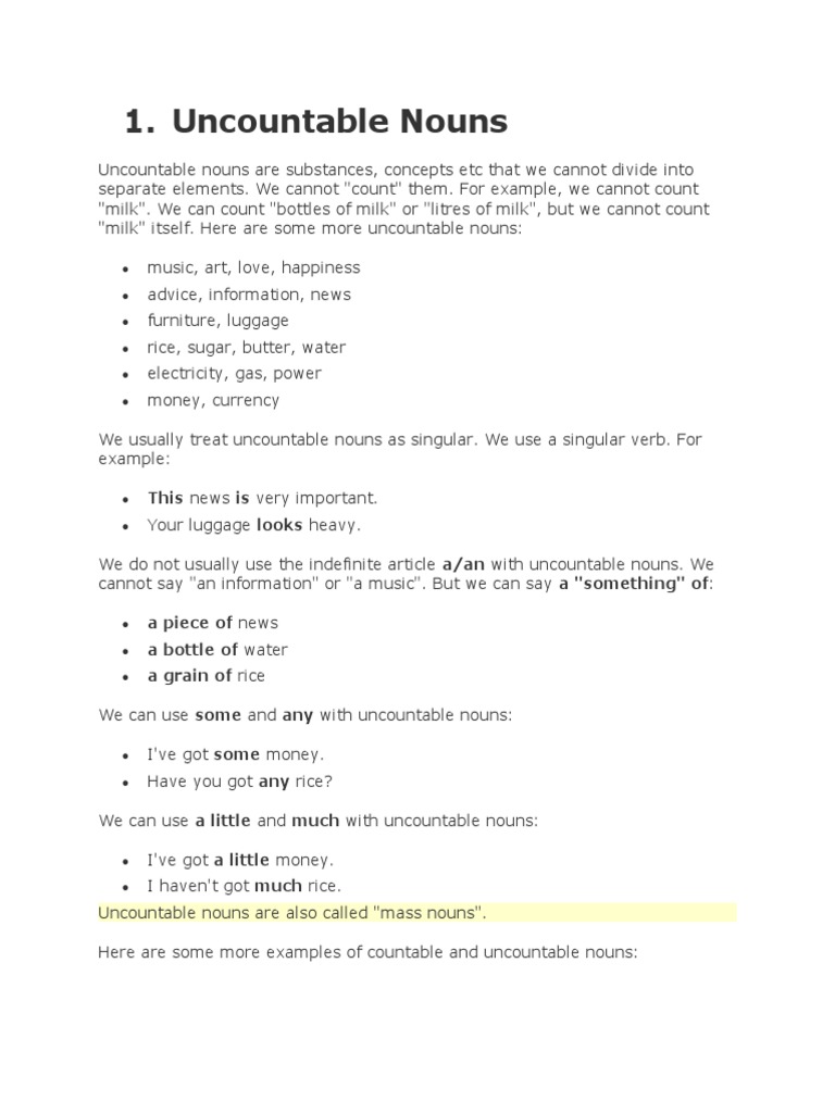 Plural Forms of Nouns Rules and Exceptions for Creating Countable