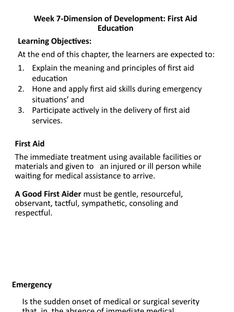N1 C7 DOD First Aid Educ. | PDF | First Aid | Cardiopulmonary Resuscitation