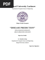 Disease Prediction Synopsis