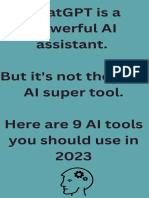 Chatgpt Is A Powerful Ai Assistant. But It'S Not The Only Ai Super Tool. Here Are 9 Ai Tools You Should Use in 2023