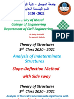 LEC 32 Slope-Deflection Method With Side Sway.