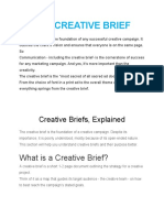 Creative Brief Handouts-Notes and Case Studys