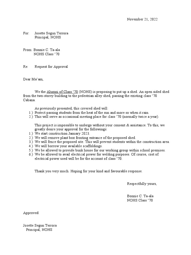 BCT Letter To Nohs | PDF
