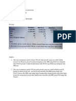 Analisis Proyek Berdasarkan IRR dan WACC