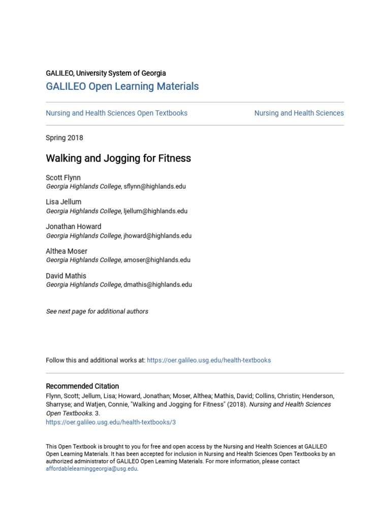 Walking and Jogging For Fitness PDF Cardiovascular Diseases