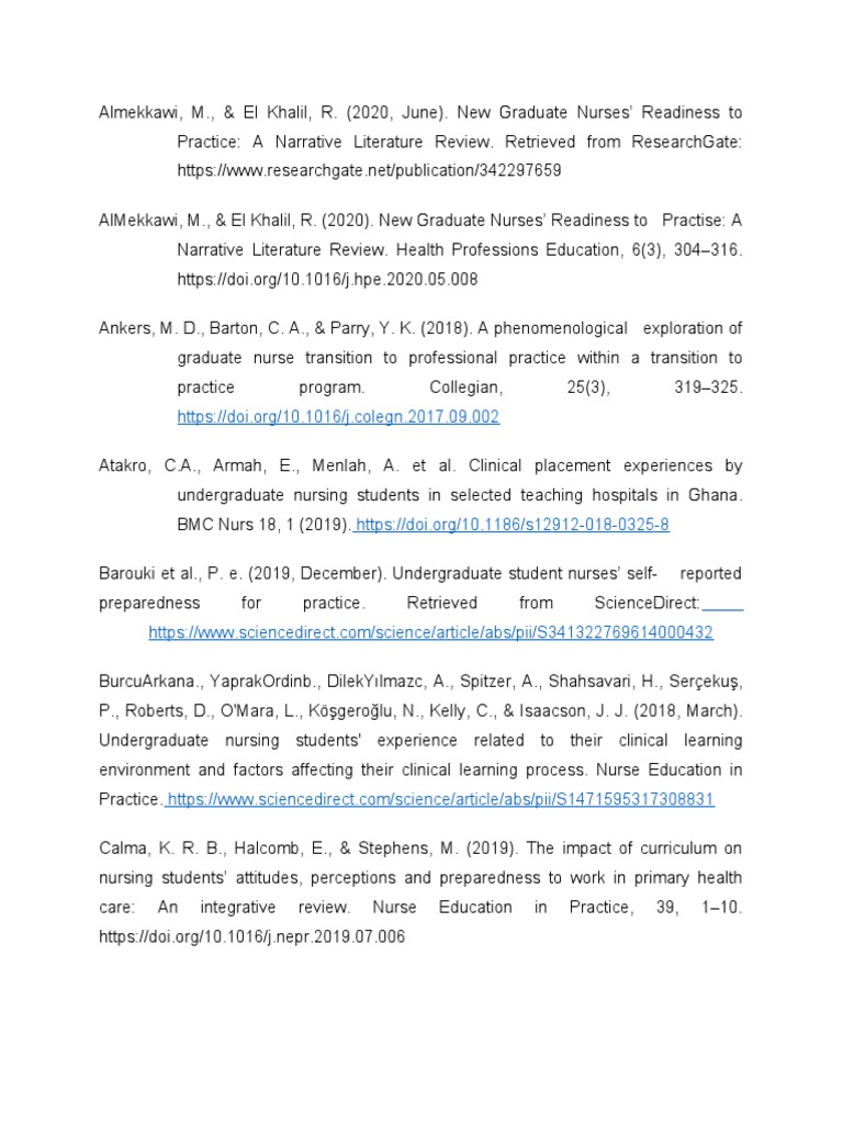 References | PDF | Nursing | Medicine