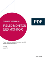Ips Led Monitor (Led Monitor) : Owner'S Manual