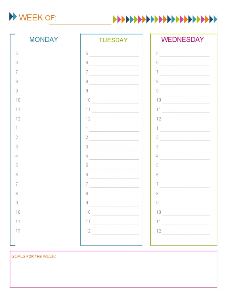 Time Blocking Template 24 | PDF