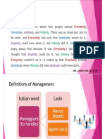 M1-W1 Management Concept and Theories