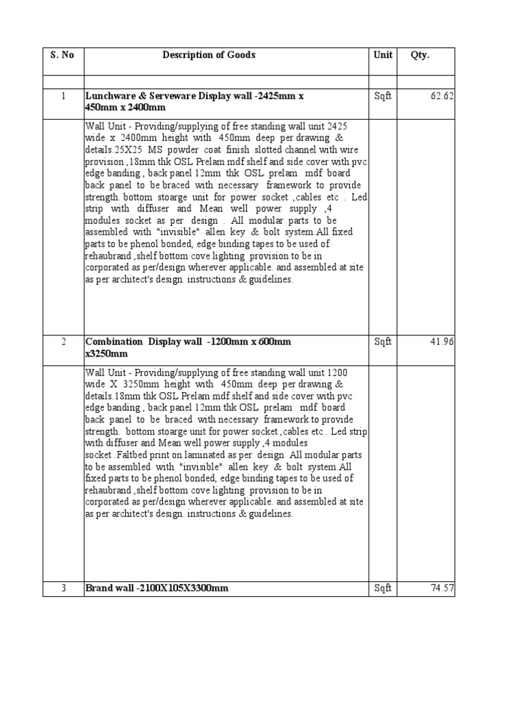 002-Vaya - Furniture Fixture, Mumbai - Option 1 (Without Fire