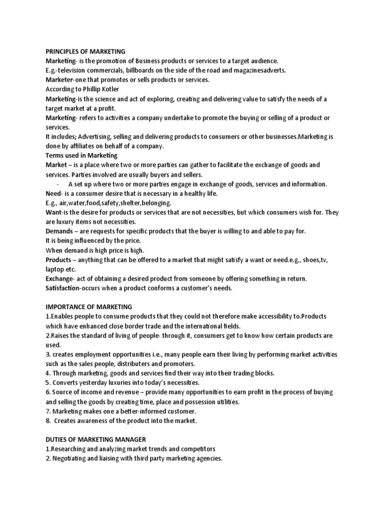 Marketing Notes | PDF | Marketing | Consumer Behaviour