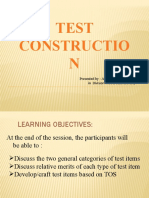 Test Construction Guide