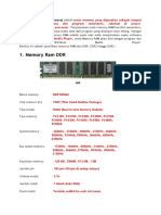 Model RAM DDR1,2,3