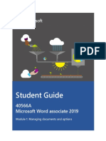 Student Guide Word 2019 FR