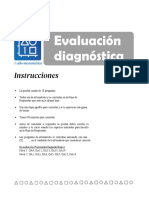 Evaluación Diagnóstica Matematica 3ºb - W-Oap