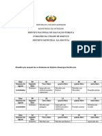 Planificação mensal das atividades do Distrito Municipal KaMavota