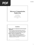 Module 1 Microwave Fundamentals and Electromagnetic Field Theory