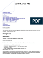 Configure and Verify NAT On FTD