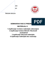 Seminarski, Materijali 2