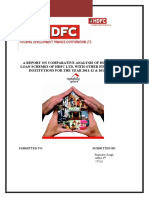 Project Report On HDFC LTD Home Loan Schemes