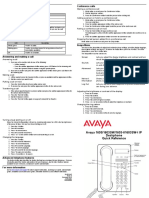 Avaya 1603 Quick Reference Guide