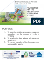 Guidelines on the Release of Funds for FY 2023