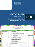 Planificare Geografie 4