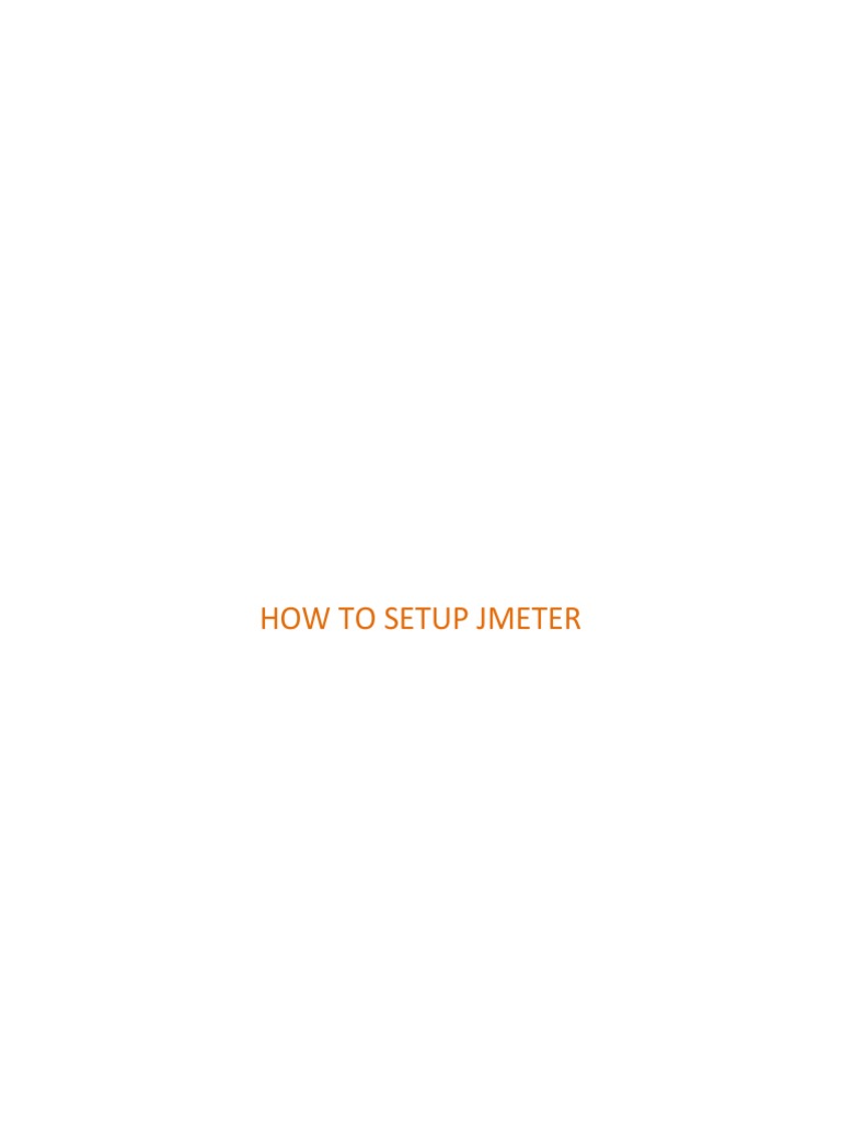 How To Setup Jmeter | PDF | Firewall (Computing) | Java (Programming ...