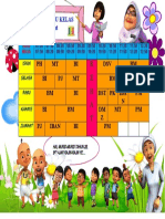 JADUAL WAKTU KELAS Upin Ipin (Designed by Cikgu Atos)