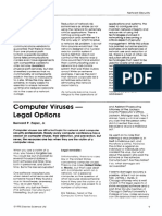 Computer Viruses - Legal Options