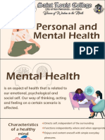 Personal and Mental Health