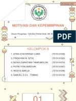 Motivasi Dan Kepemimpinan (Kelompok 8) - Pengantar Manajemen