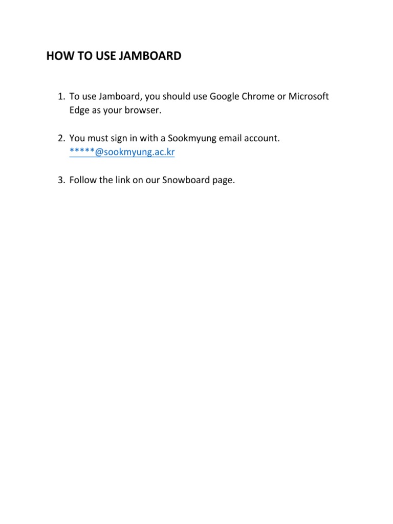 How To Use Jamboard PDF