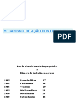 Mecanismos de ação dos principais grupos de herbicidas