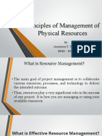 Principles of Effective Resource Management