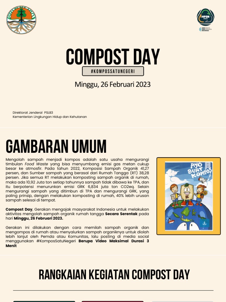 Kompos Satu Negeri: Gerakan Komposting 2023 | PDF | Griya & Taman | Seni