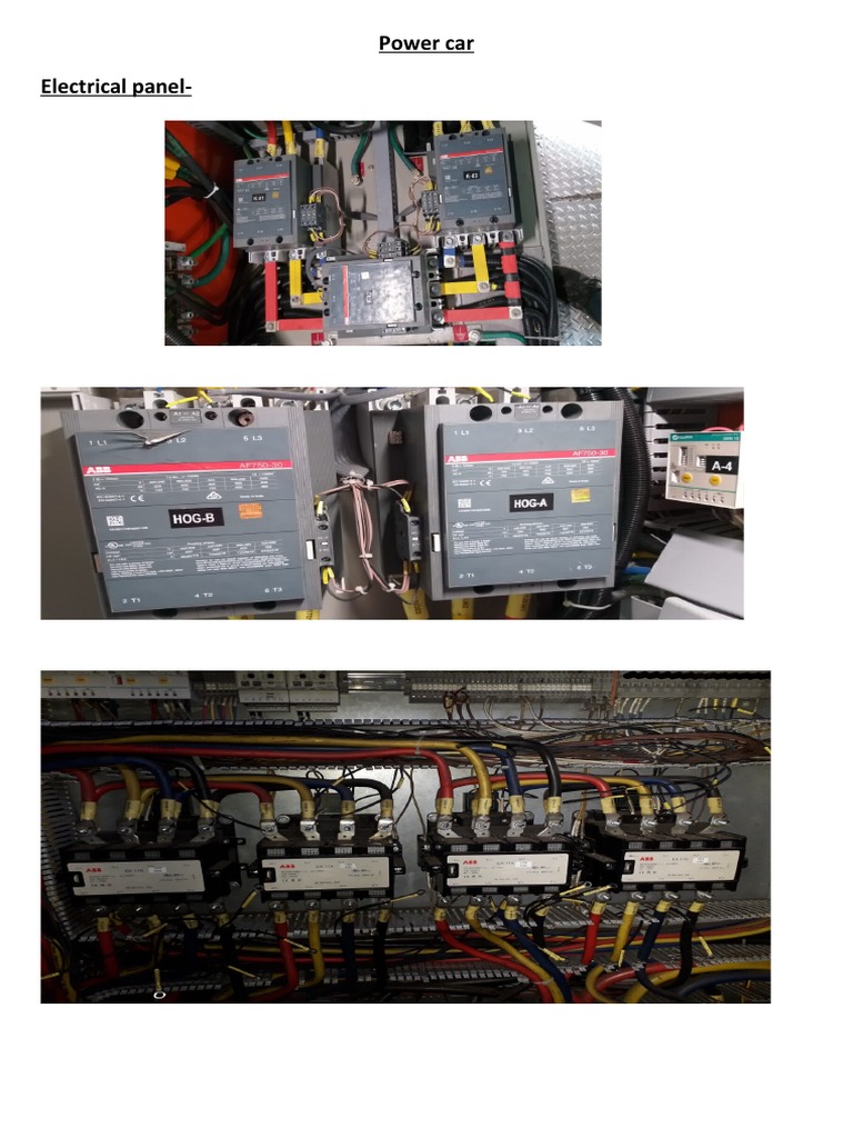 Power Car Contactor Overview | PDF | Alternating Current | Transformer